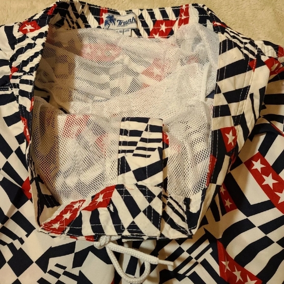 Mens Swim Trunks Swami Red - Picture 5 of 5